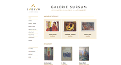 Desktop Screenshot of galeriesursum.cz